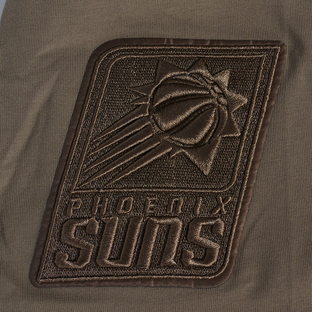 NBA PHOENIX SUNS NEUTRAL T-SHIRT À ÉPAULES TOMBANTES POUR HOMME (TAUPE FONCÉ)