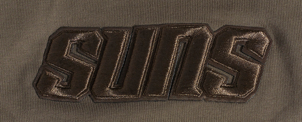 NBA PHOENIX SUNS NEUTRAL T-SHIRT À ÉPAULES TOMBANTES POUR HOMME (TAUPE FONCÉ)