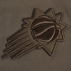 NBA PHOENIX SUNS NEUTRAL T-SHIRT À ÉPAULES TOMBANTES POUR HOMME (TAUPE FONCÉ)