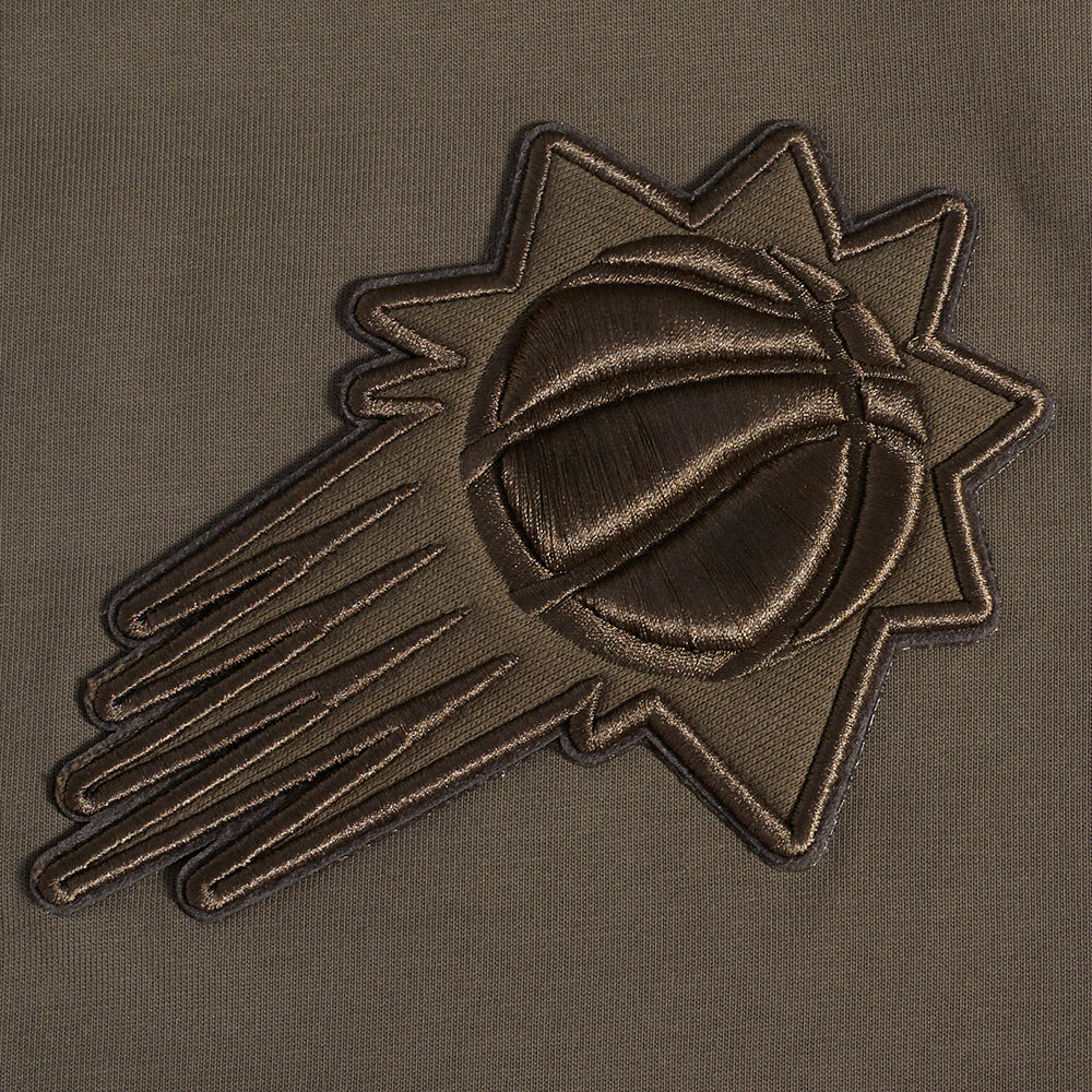 NBA PHOENIX SUNS NEUTRAL T-SHIRT À ÉPAULES TOMBANTES POUR HOMME (TAUPE FONCÉ)