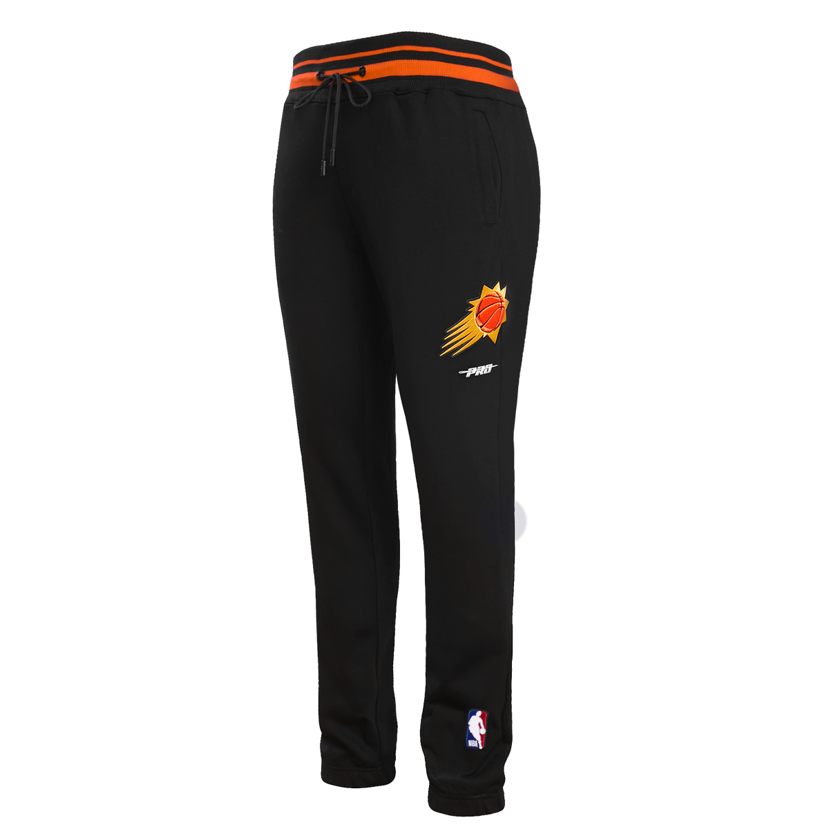 NBA PHOENIX SUNS SCRIPT TAIL PANTALON OUATÉ EN MOLLETON CÔTELÉ POUR HOMME (NOIR/ORANGE)