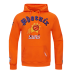 NBA PHOENIX SUNS OLD ENGLISH CHANDAIL À CAPUCHON POUR HOMME (ORANGE)