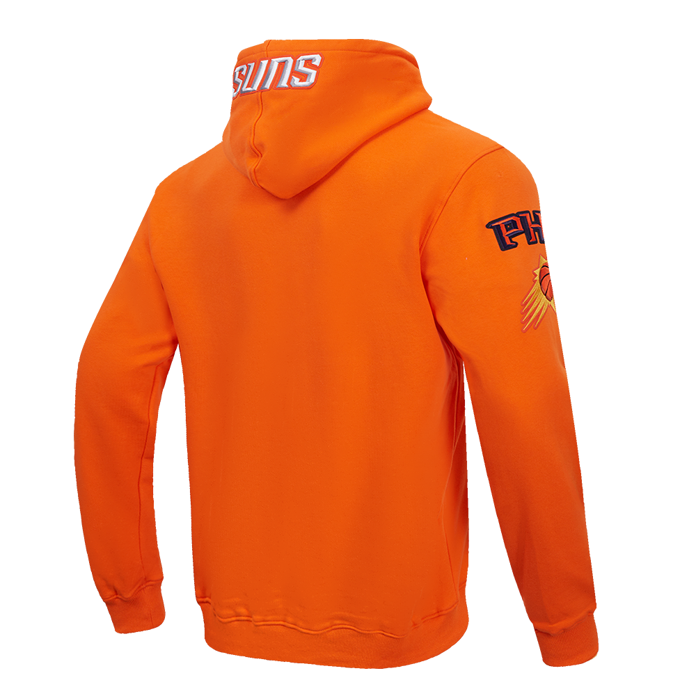 NBA PHOENIX SUNS OLD ENGLISH CHANDAIL À CAPUCHON POUR HOMME (ORANGE)