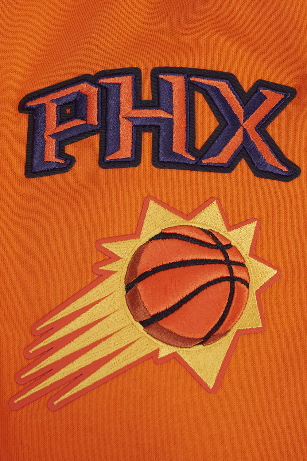 NBA PHOENIX SUNS OLD ENGLISH CHANDAIL À CAPUCHON POUR HOMME (ORANGE)