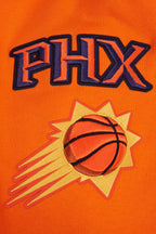 NBA PHOENIX SUNS OLD ENGLISH CHANDAIL À CAPUCHON POUR HOMME (ORANGE)
