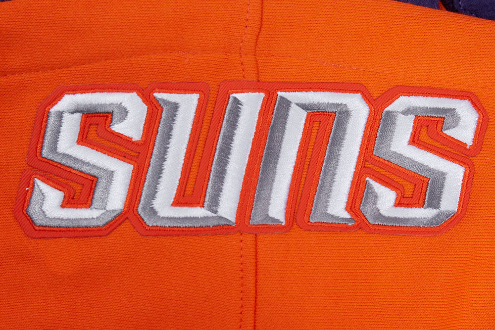 NBA PHOENIX SUNS OLD ENGLISH CHANDAIL À CAPUCHON POUR HOMME (ORANGE)