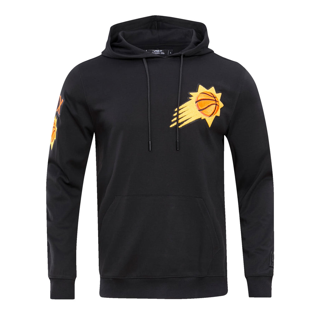 NBA PHOENIX SUNS CLASSIC CHENILLE MEN'S PULLOVER HOODIE (BLACK)