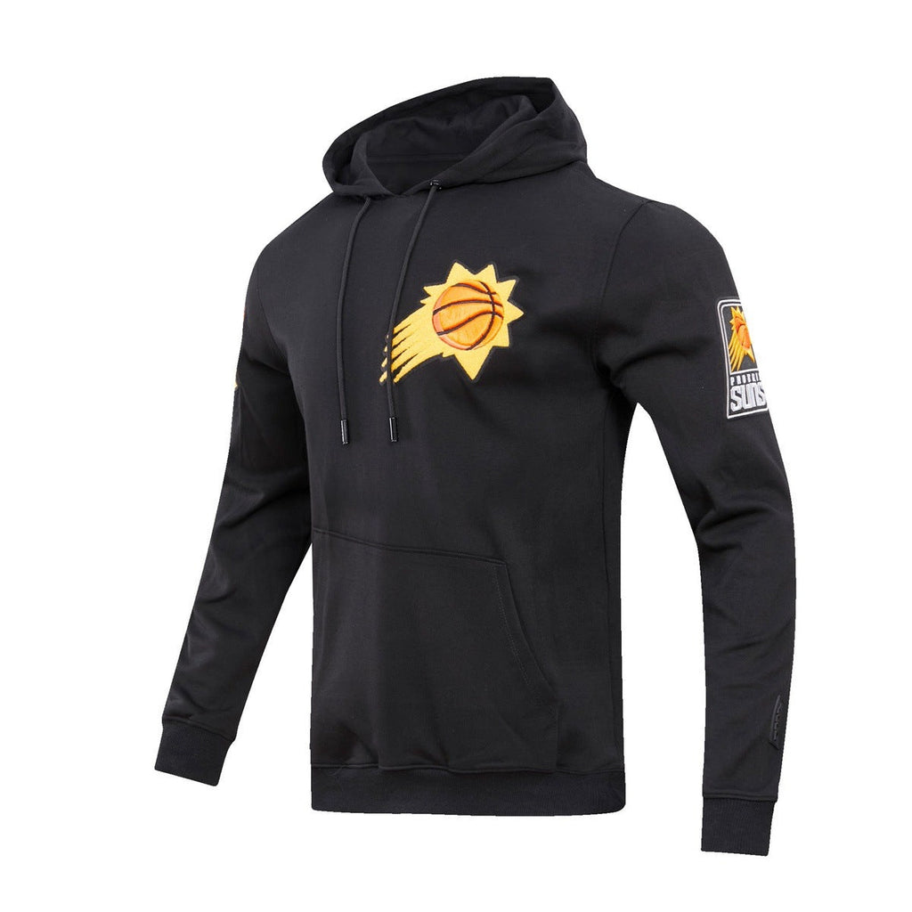 NBA PHOENIX SUNS CLASSIC CHENILLE MEN'S PULLOVER HOODIE (BLACK)