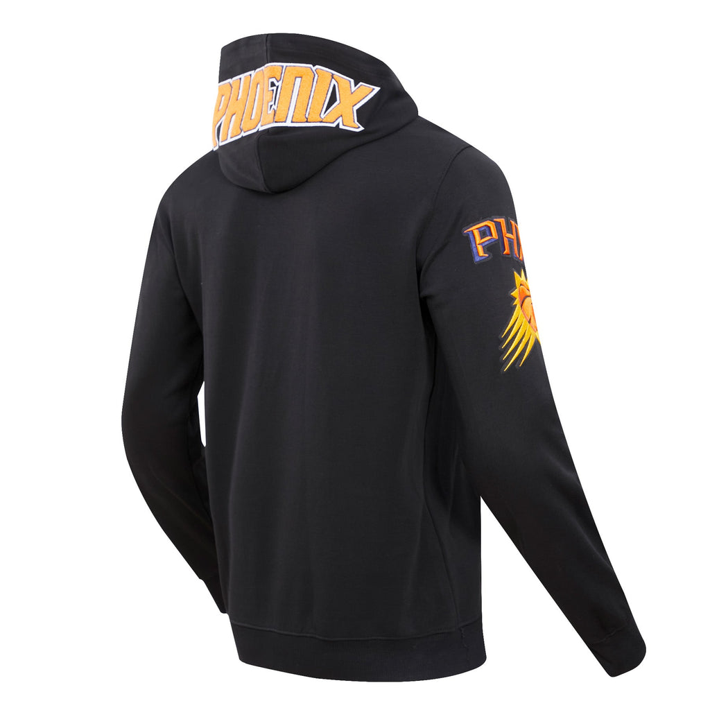 NBA PHOENIX SUNS CLASSIC CHENILLE MEN'S PULLOVER HOODIE (BLACK)