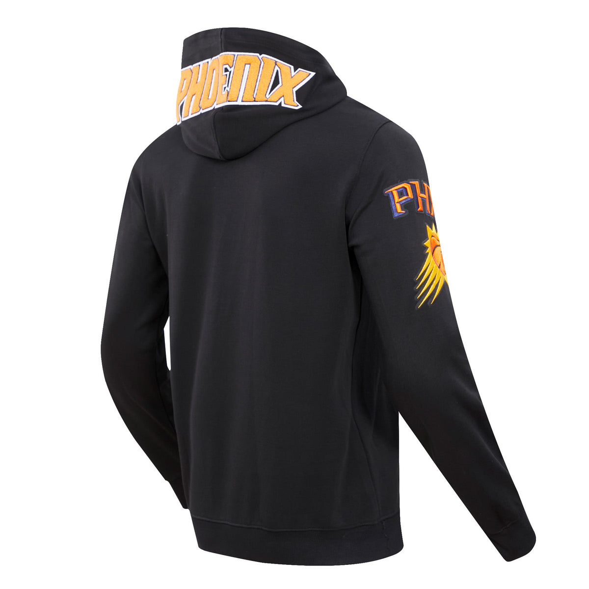 NBA PHOENIX SUNS CLASSIC CHENILLE MEN'S PULLOVER HOODIE (BLACK)