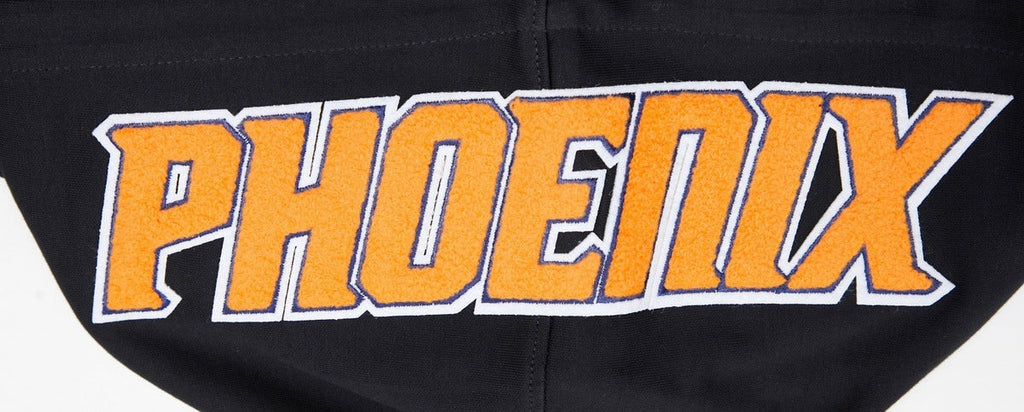 NBA PHOENIX SUNS CLASSIC CHENILLE MEN'S PULLOVER HOODIE (BLACK)