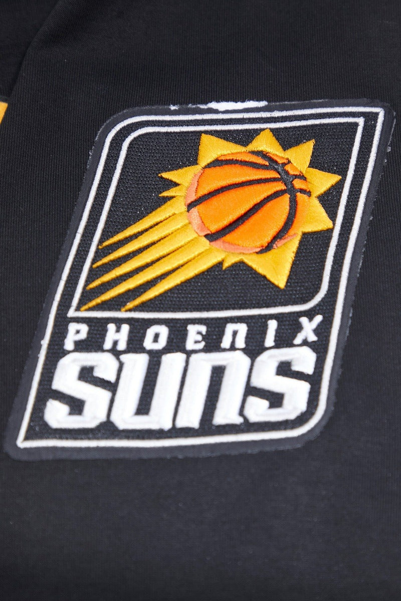 NBA PHOENIX SUNS CLASSIC CHENILLE MEN'S PULLOVER HOODIE (BLACK)