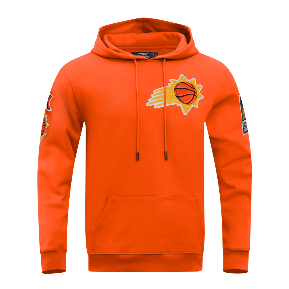 NBA PHOENIX SUNS CLASSIC CHENILLE MEN'S PULLOVER HOODIE (ORANGE)