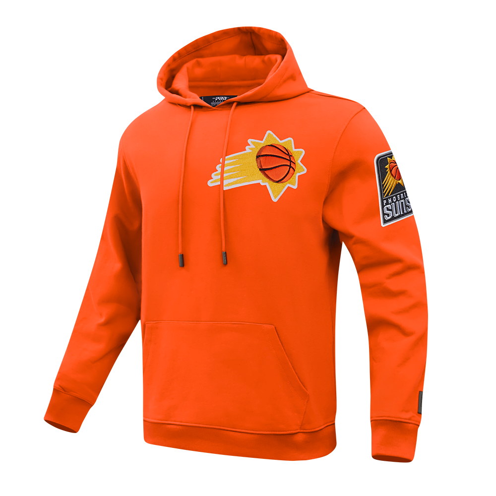 NBA PHOENIX SUNS CLASSIC CHENILLE MEN'S PULLOVER HOODIE (ORANGE)