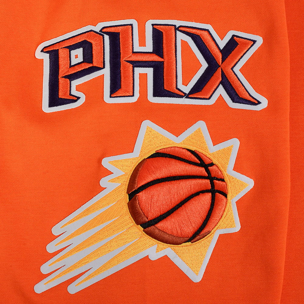 NBA PHOENIX SUNS CLASSIC CHENILLE MEN'S PULLOVER HOODIE (ORANGE)