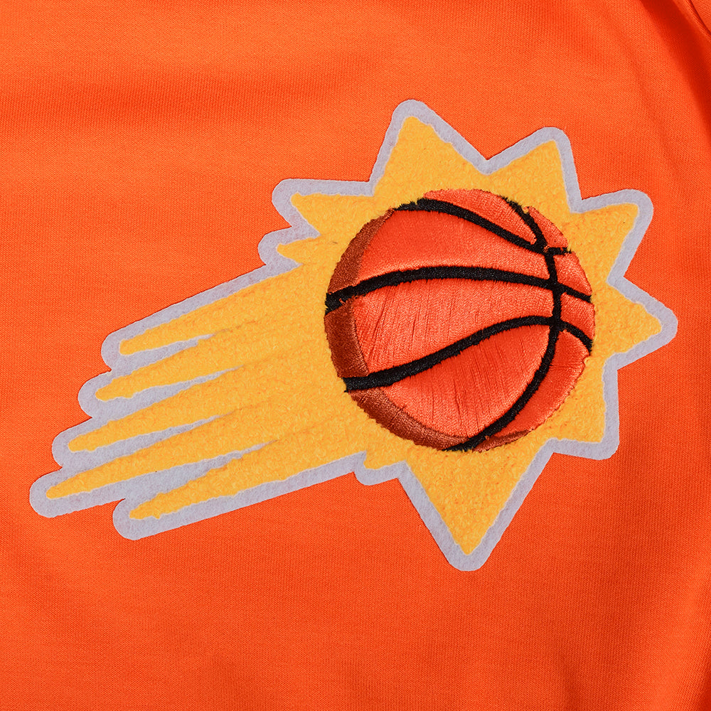NBA PHOENIX SUNS CLASSIC CHENILLE MEN'S PULLOVER HOODIE (ORANGE)