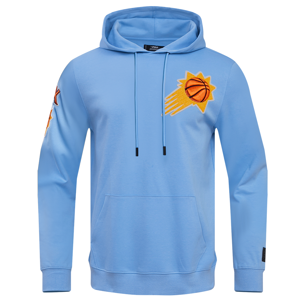 NBA PHOENIX SUNS CLASSIC CHENILLE MEN'S PULLOVER HOODIE (UNIVERSITY BLUE)