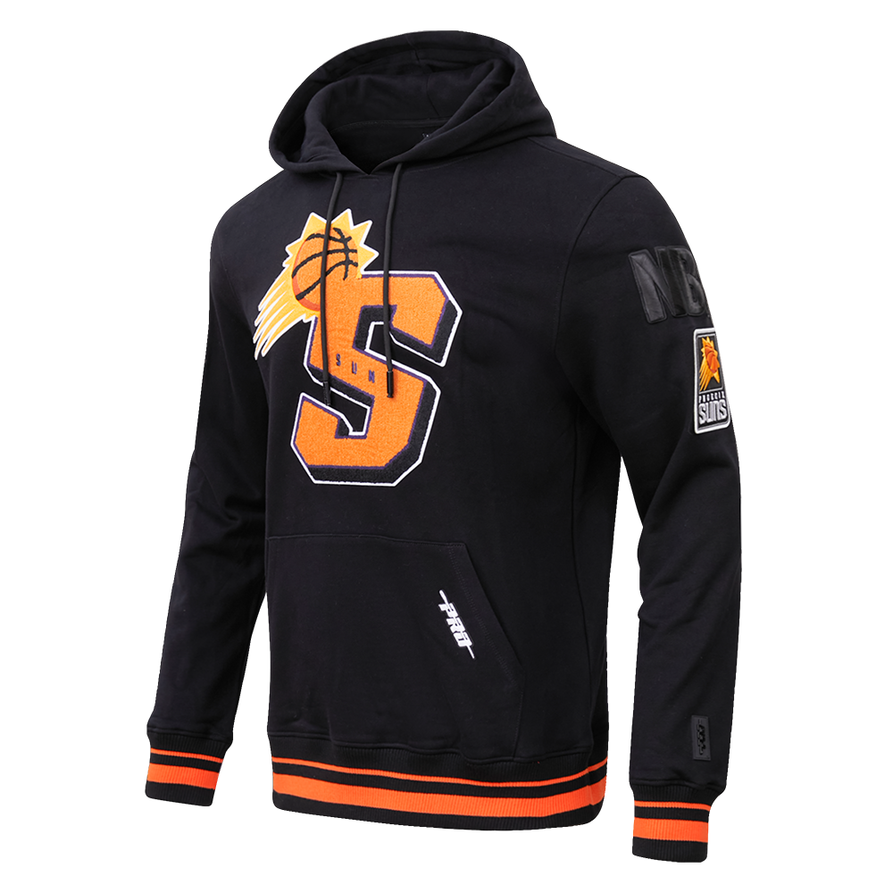 NBA PHOENIX SUNS MASHUP MEN'S RIB PULLOVER HOODIE (BLACK)