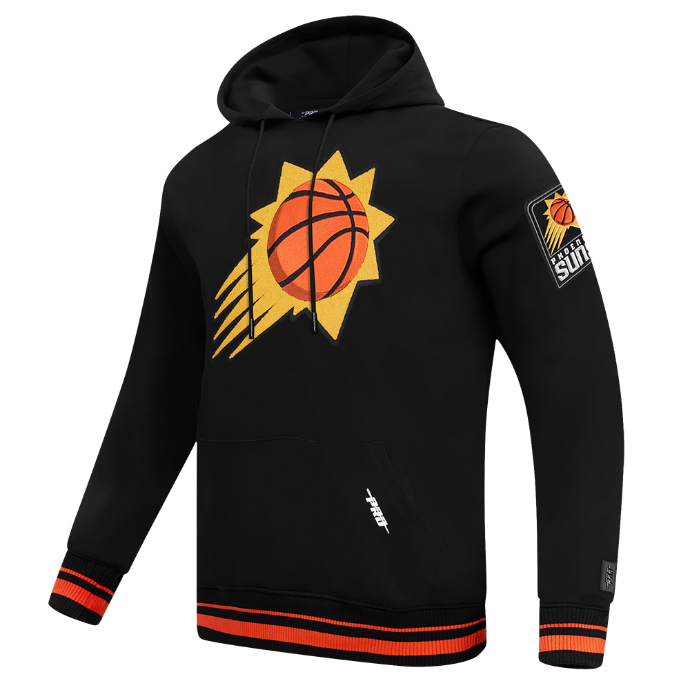 NBA PHOENIX SUNS RETRO CLASSIC MEN'S PO HOODIE (BLACK/ORANGE)