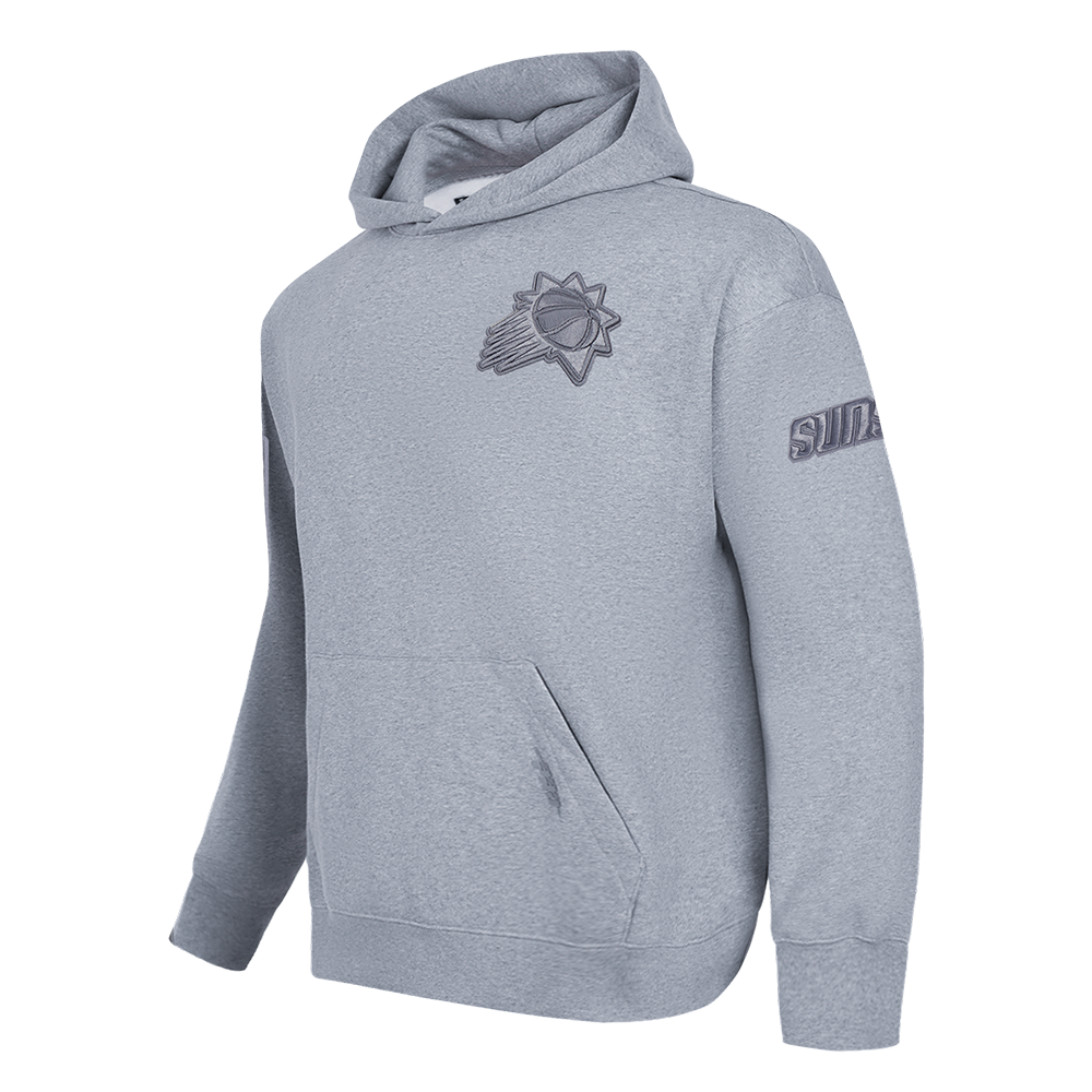 NBA PHOENIX SUNS NEUTRAL MEN'S DROP SHOULDER PULLOVER HOODIE (DARK HEATHER GRAY)