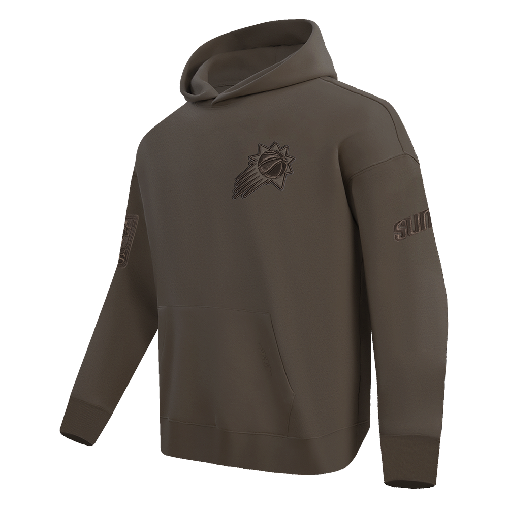 NBA PHOENIX SUNS NEUTRAL MEN'S DROP SHOULDER PULLOVER HOODIE (DARK TAUPE)
