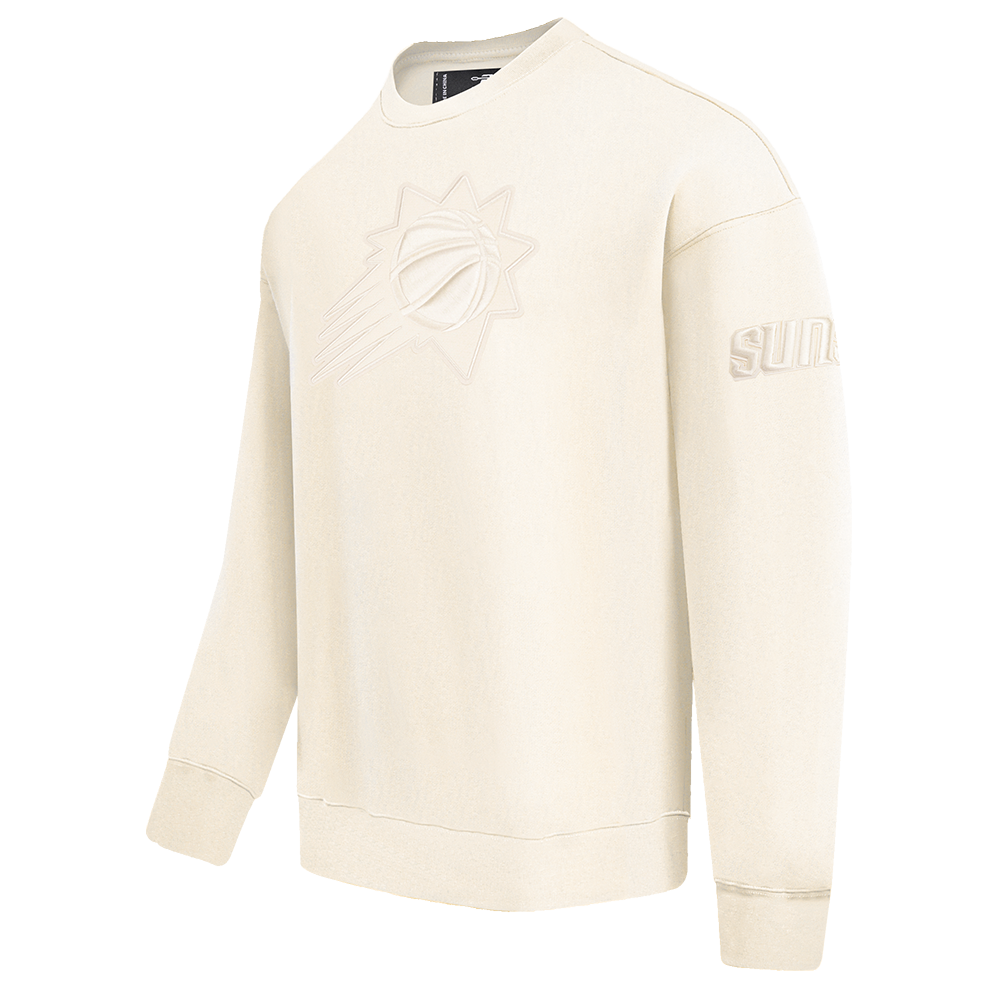 NBA PHOENIX SUNS NEUTRAL CHANDAIL À COL ROND EN MOLLETON À ÉPAULES TOMBANTES (COQUILLE D'ŒUF)
