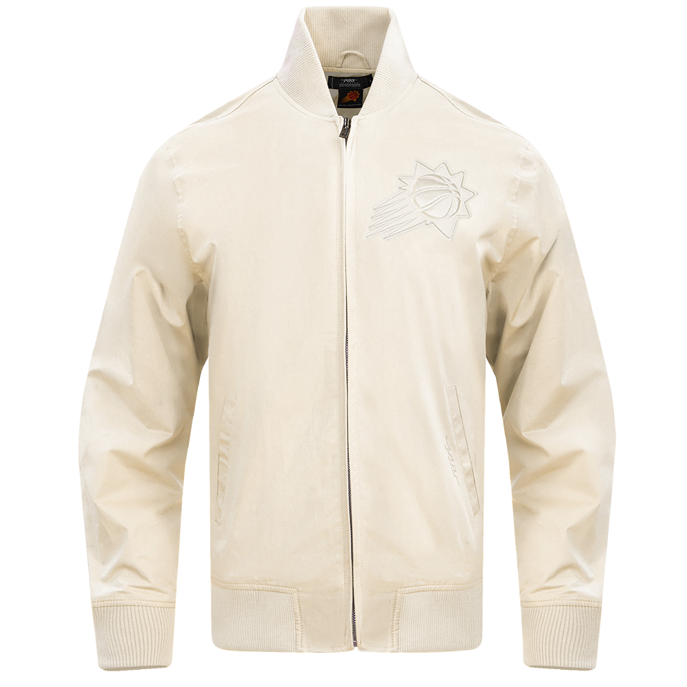 NBA PHOENIX SUNS NEUTRAL MEN'S  TWILL JACKET (EGGSHELL)