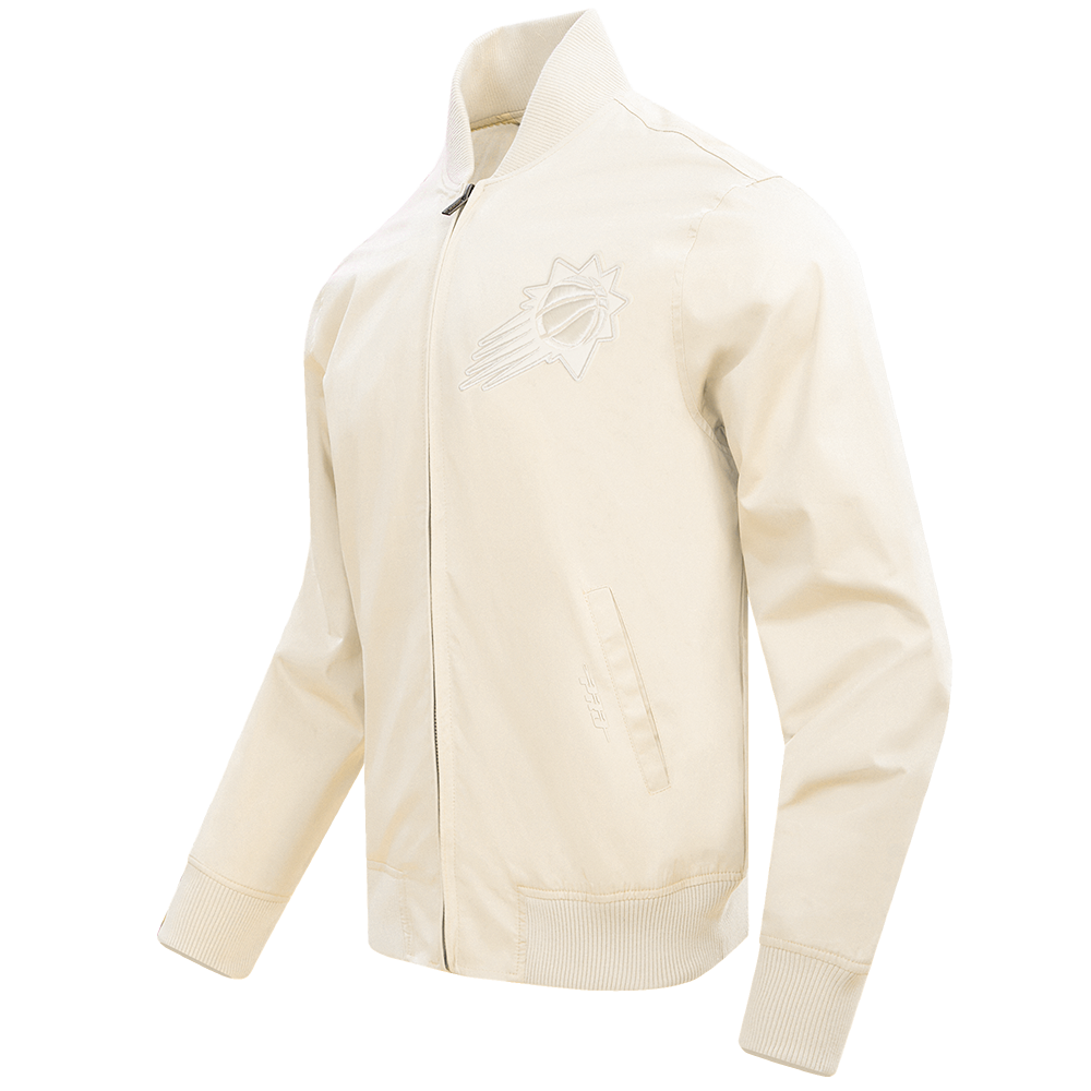 NBA PHOENIX SUNS NEUTRAL MEN'S  TWILL JACKET (EGGSHELL)