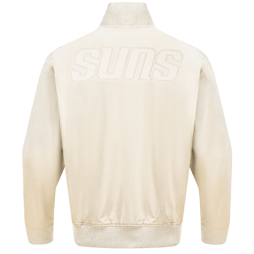 NBA PHOENIX SUNS NEUTRAL MEN'S  TWILL JACKET (EGGSHELL)