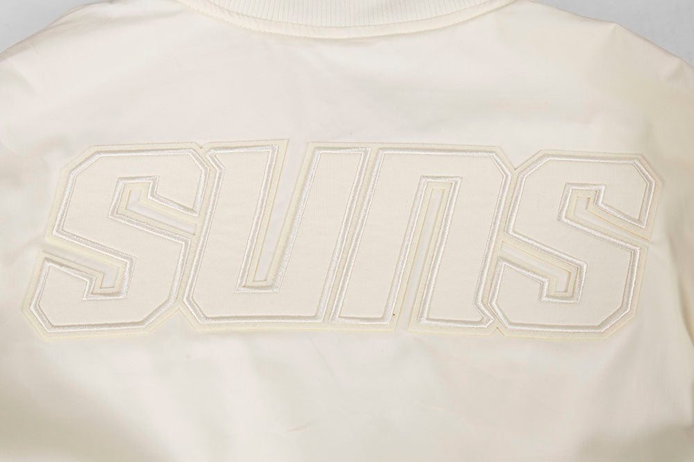 NBA PHOENIX SUNS NEUTRAL MEN'S  TWILL JACKET (EGGSHELL)