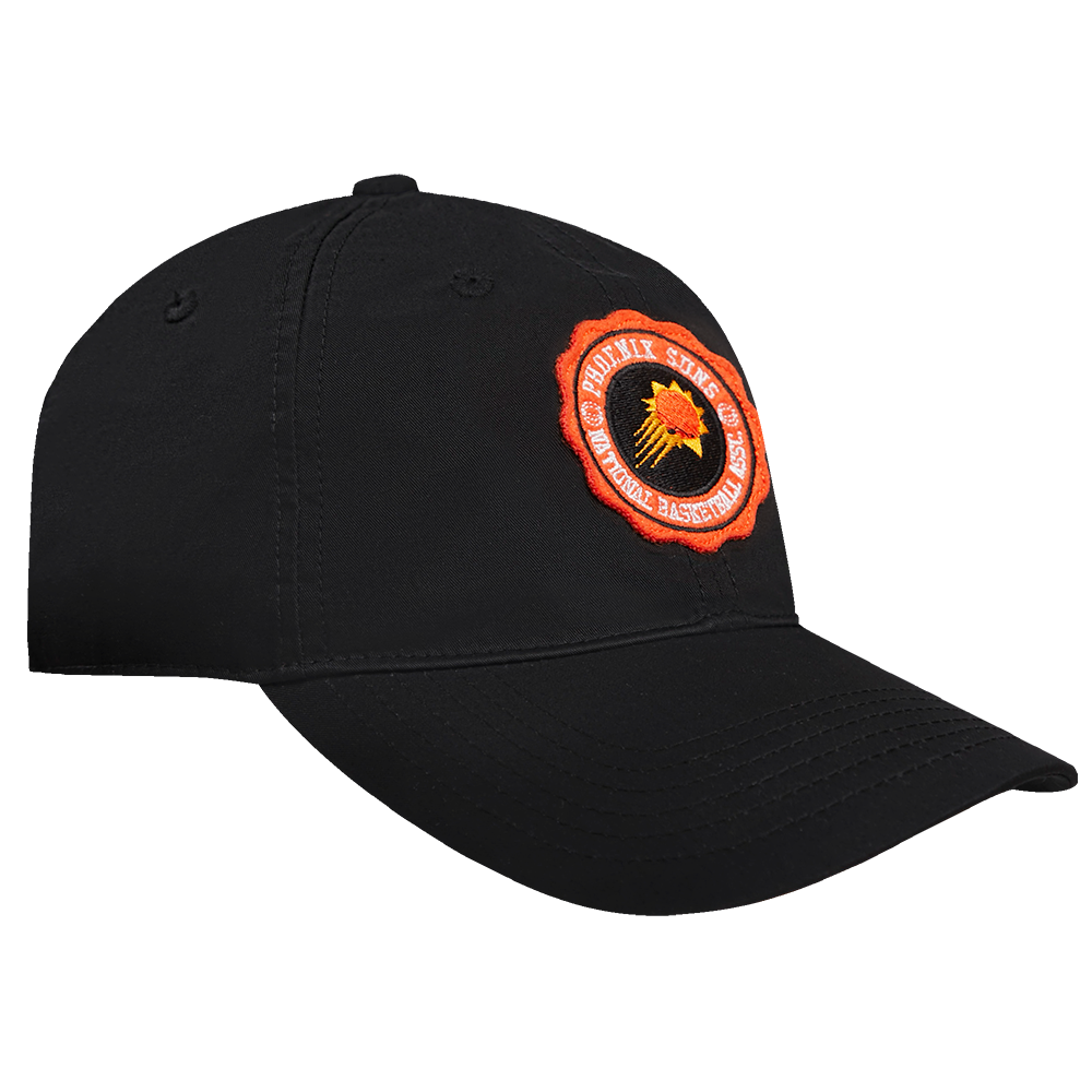 NBA PHOENIX SUNS CREST EMBLEM UNISEX DAD HAT (BLACK)