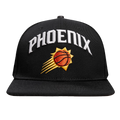 NBA PHOENIX SUNS STACKED LOGO WOOL UNISEX SNAPBACK HAT (BLACK)