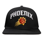NBA PHOENIX SUNS STACKED LOGO WOOL UNISEX SNAPBACK HAT (BLACK)