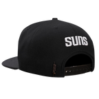 NBA PHOENIX SUNS STACKED LOGO WOOL UNISEX SNAPBACK HAT (BLACK)