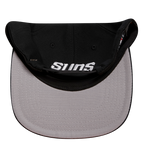 NBA PHOENIX SUNS STACKED LOGO WOOL UNISEX SNAPBACK HAT (BLACK)
