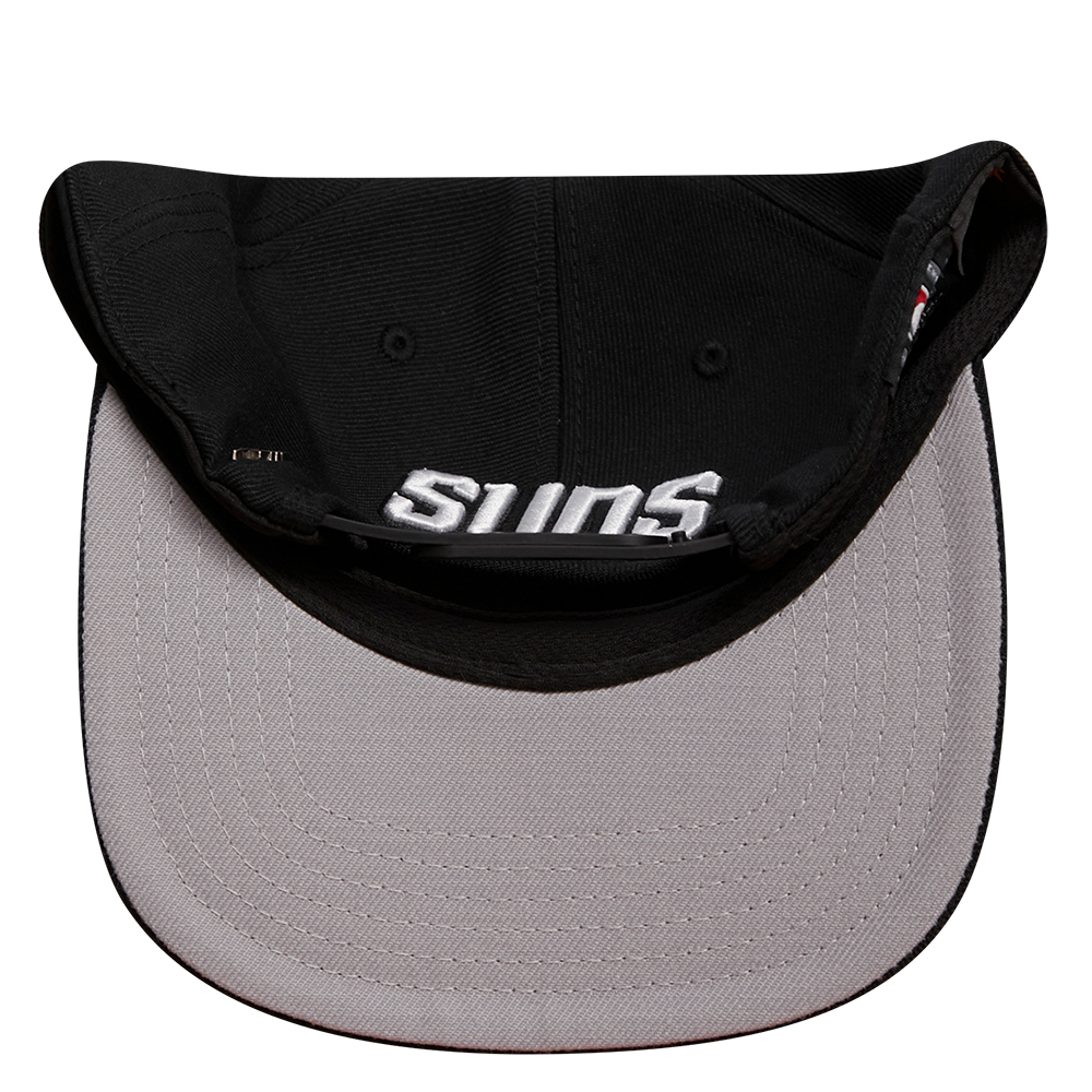 NBA PHOENIX SUNS STACKED LOGO WOOL UNISEX SNAPBACK HAT (BLACK)