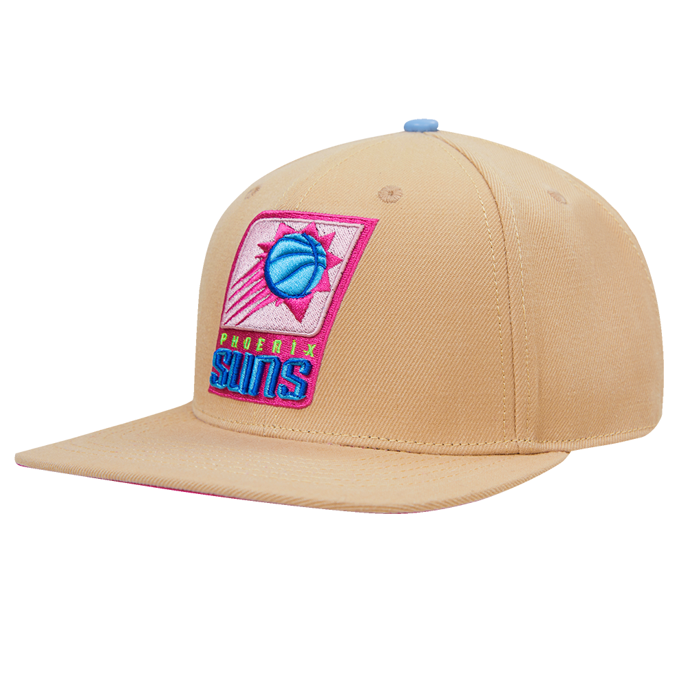 NBA PHOENIX SUNS NEON WOOL SNAPBACK HAT (KHAKI)