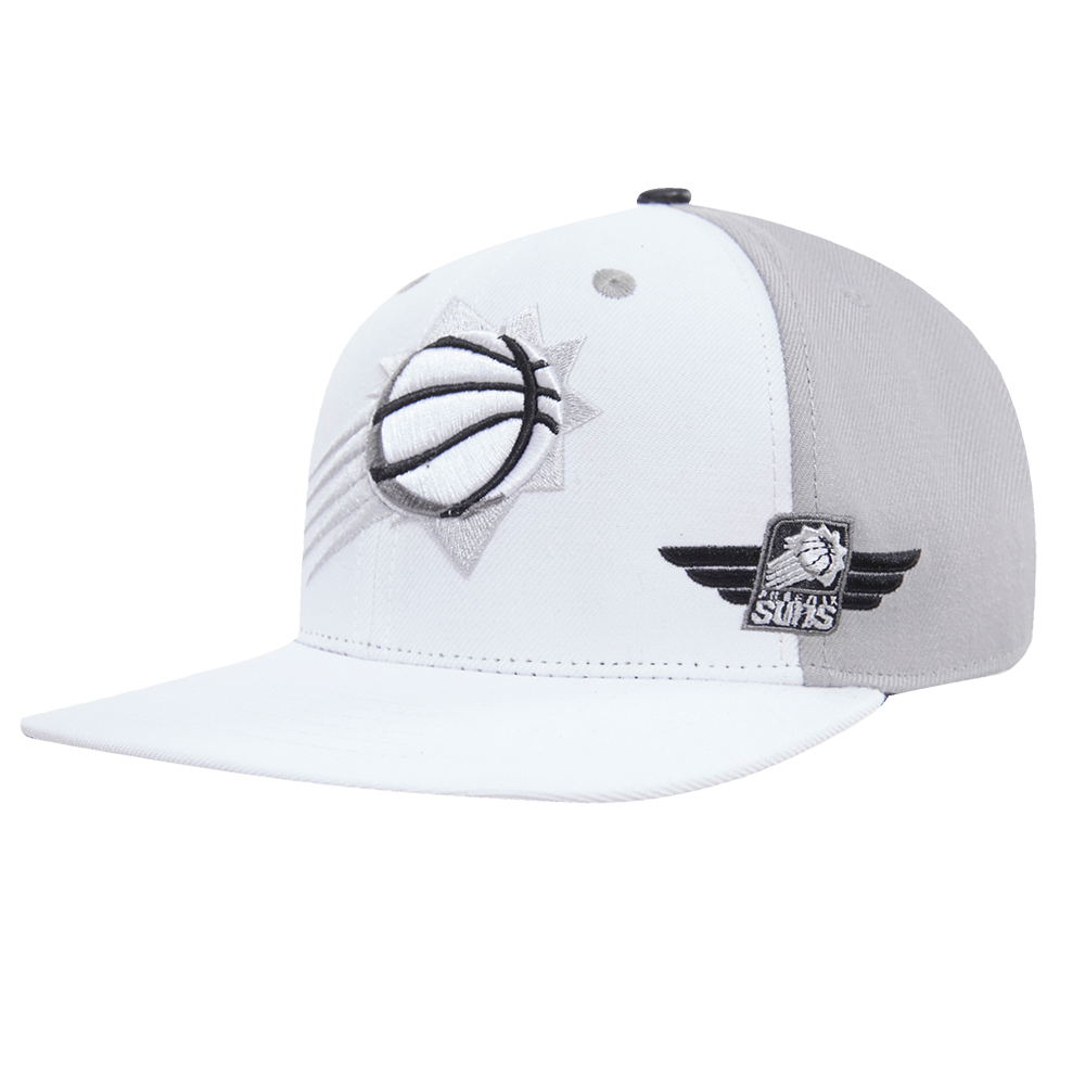 NBA PHOENIX SUNS 2 TONE ELE BRIM WOOL SNAPBACK (WHITE)