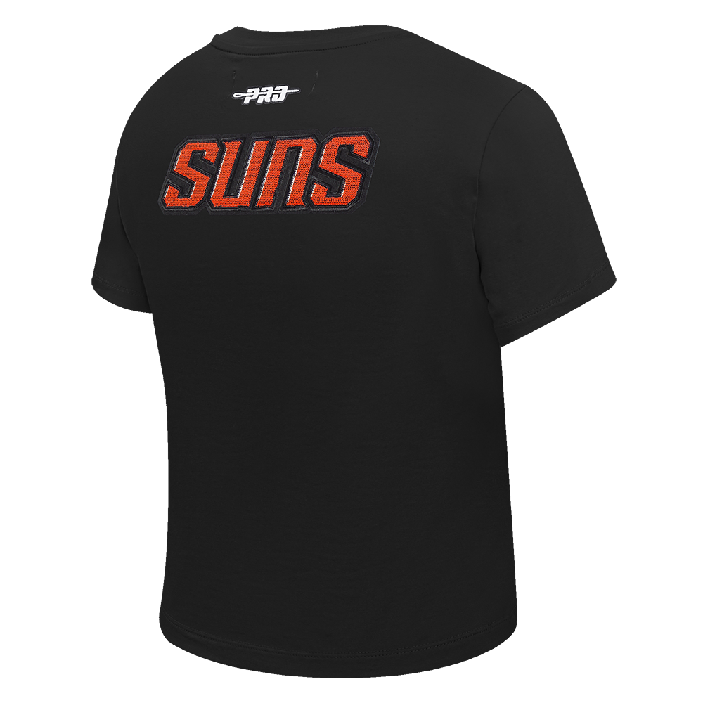 NBA PHOENIX SUNS GAME DAY CLASSICS T-SHIRT BABY DOLL EN JERSEY SIMPLE POUR FEMME (NOIR)