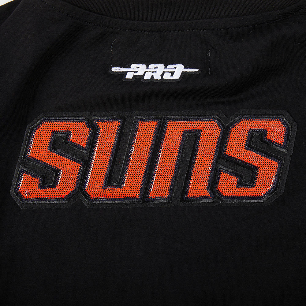 NBA PHOENIX SUNS GAME DAY CLASSICS T-SHIRT BABY DOLL EN JERSEY SIMPLE POUR FEMME (NOIR)
