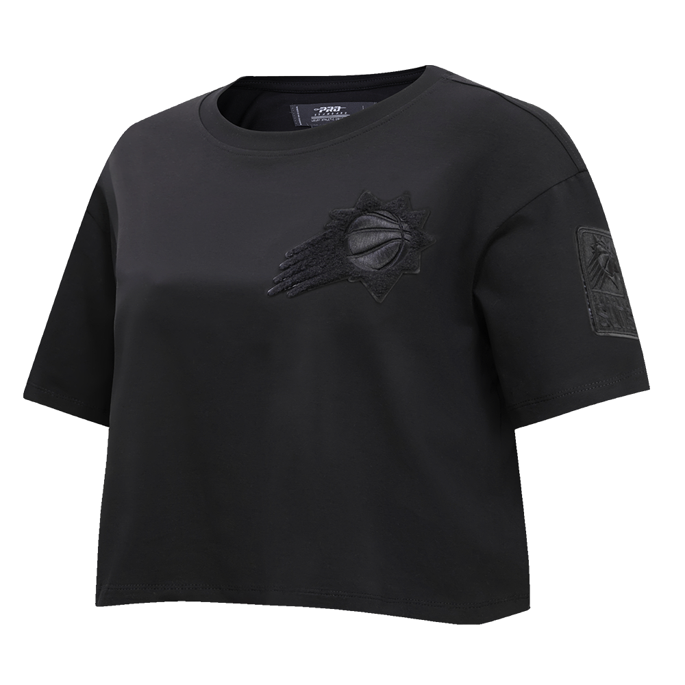 NBA PHOENIX SUNS TRIPLE BLACK WOMEN'S BOXY TEE (TRIPLE BLACK)