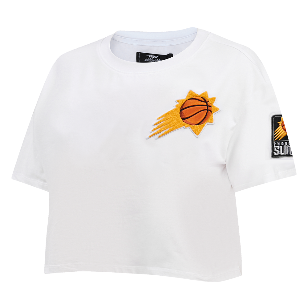 NBA PHOENIX SUNS CLASSIC WOMEN'S BOXY TEE (WHITE)
