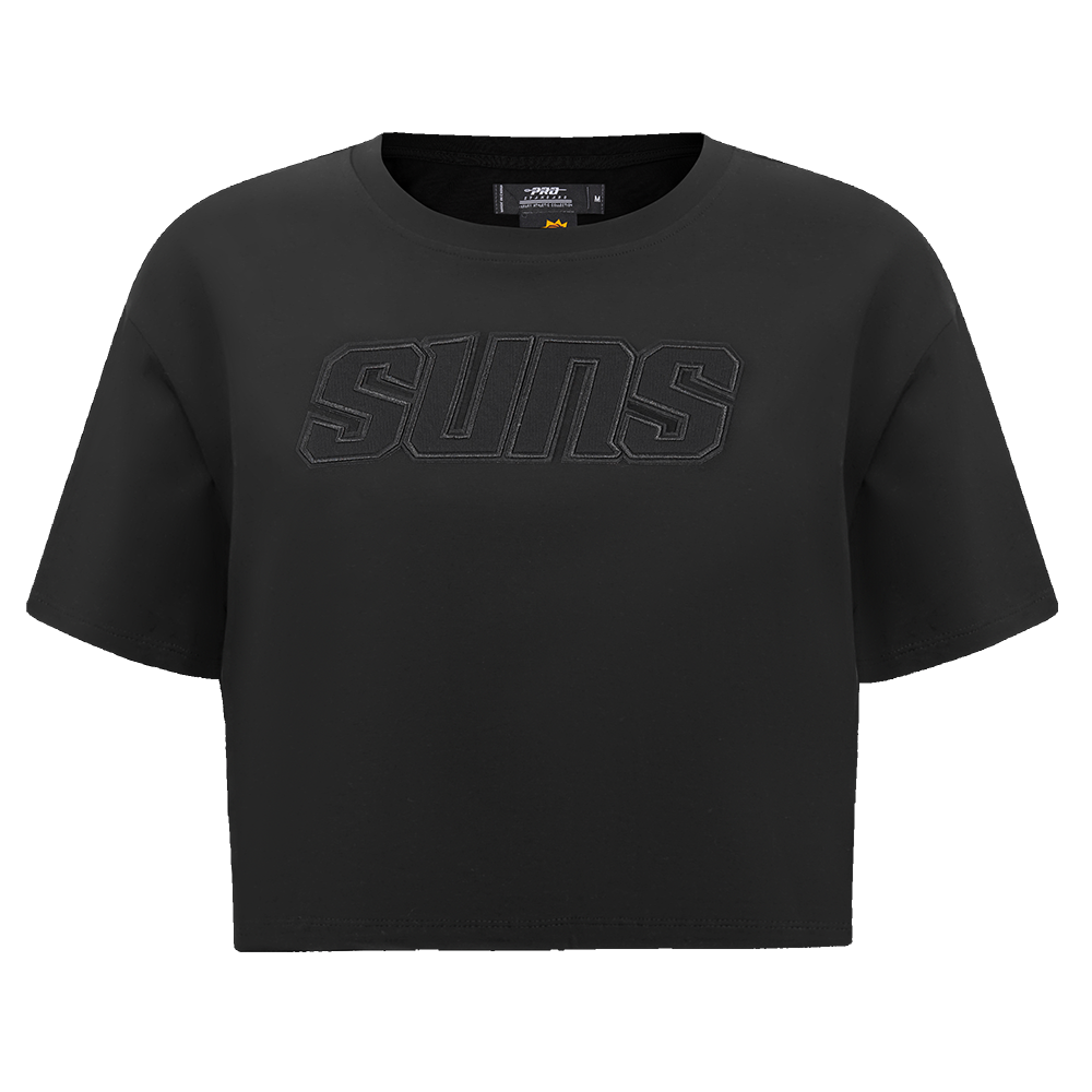 NBA PHOENIX SUNS NEUTRAL T-SHIRT À COUPE CARRÉE POUR FEMME (NOIR)