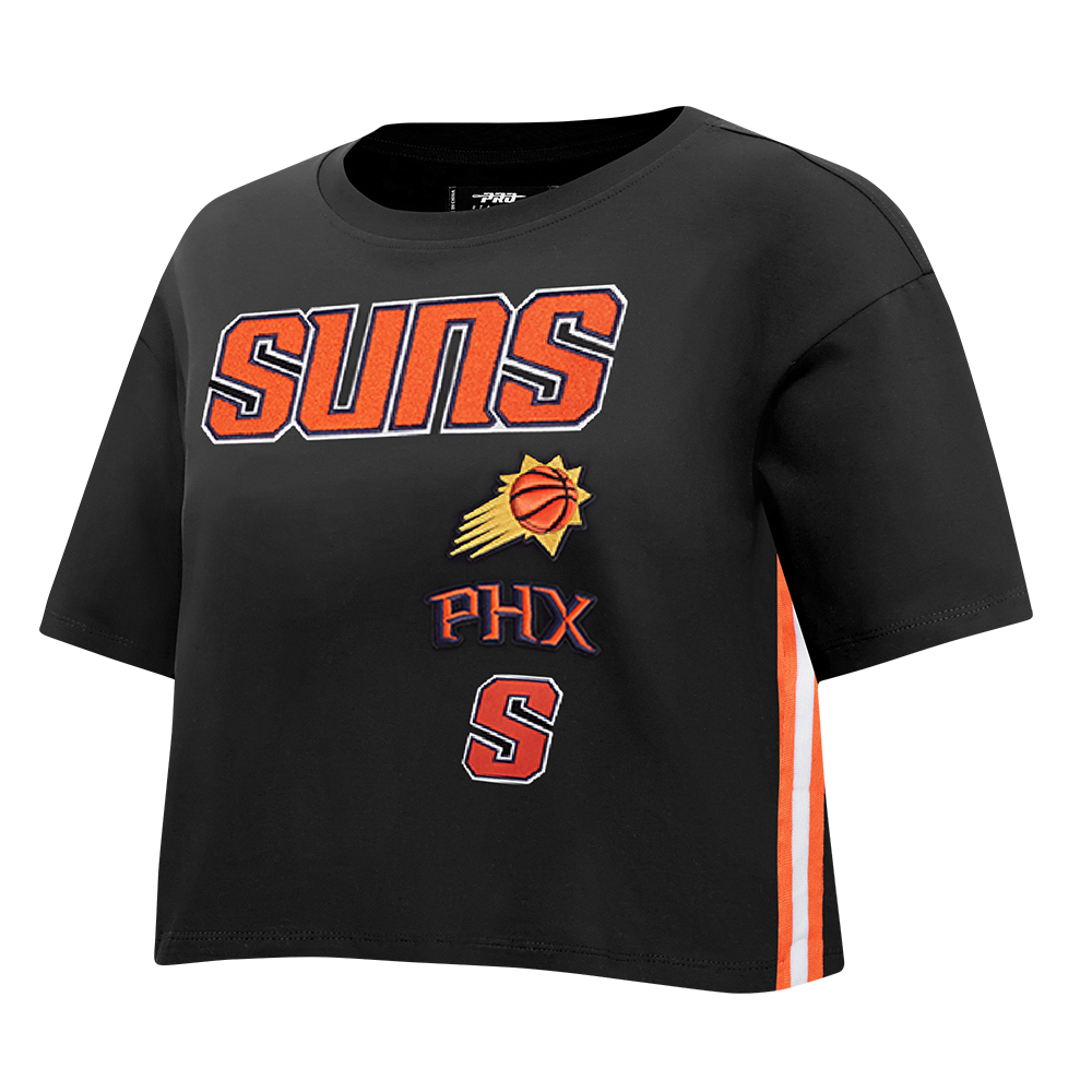 NBA PHOENIX SUNS RETRO CLASSIC WOMEN'S BOXY TEE (BLACK)