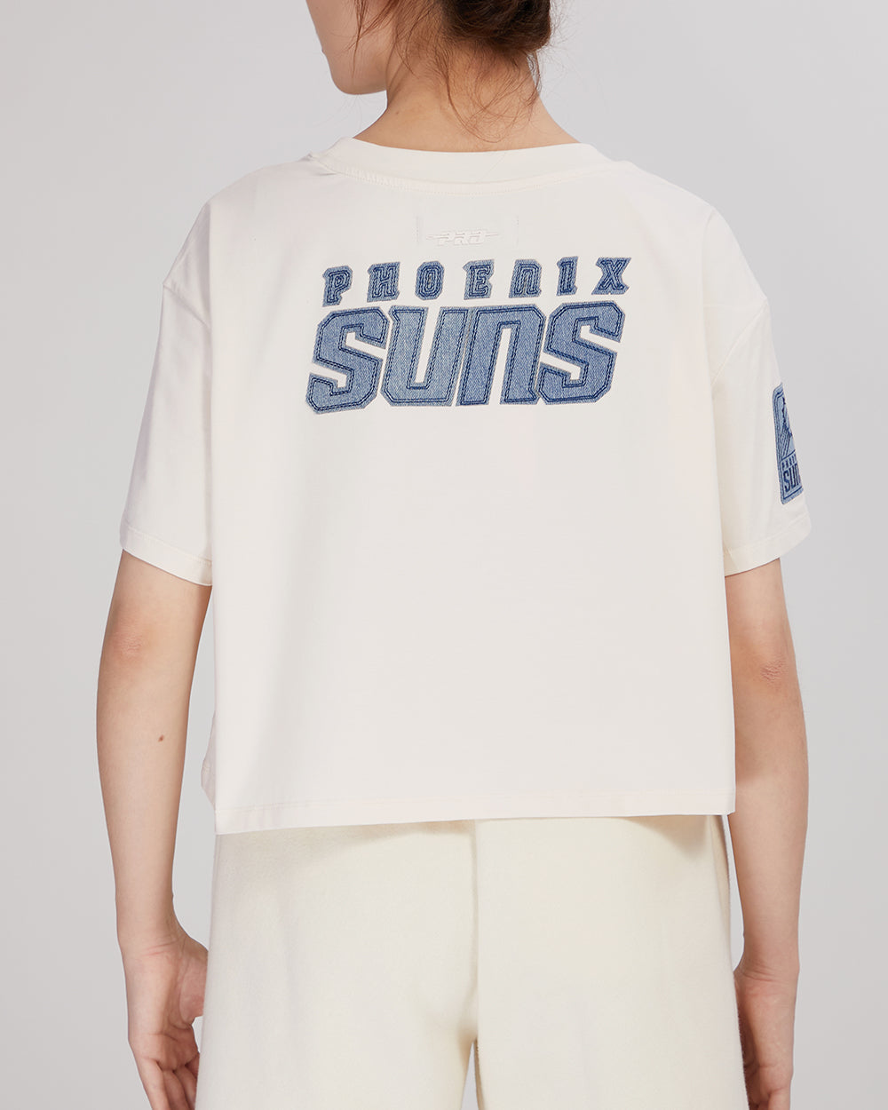 NBA PHOENIX SUNS VARSITY BLUES WOMEN'S BOXY TEE (LINEN)