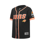 NBA PHOENIX SUNS CLASSIC CHEMISE BOUTONNÉE EN FILET POUR GARÇON JUNIOR (NOIR/ORANGE)