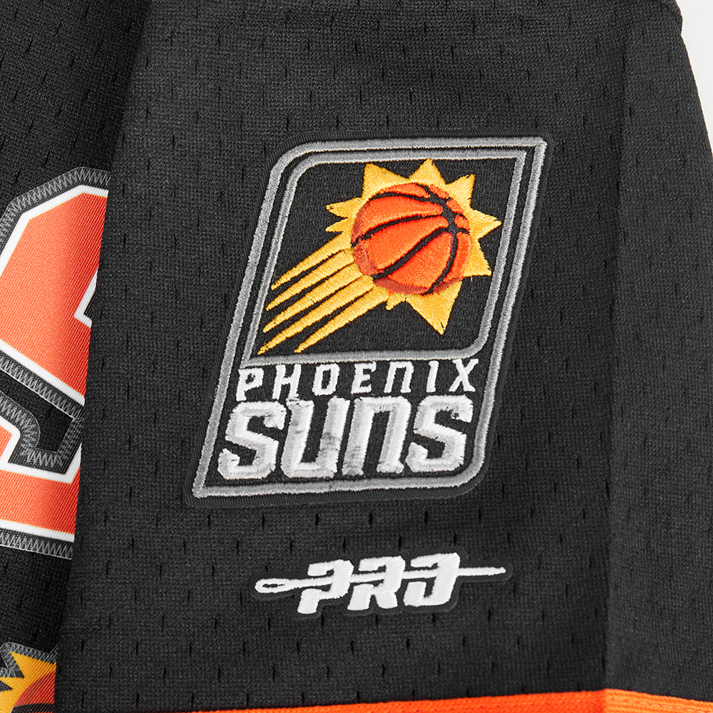 NBA PHOENIX SUNS CLASSIC CHEMISE BOUTONNÉE EN FILET POUR GARÇON JUNIOR (NOIR/ORANGE)