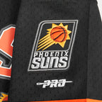 NBA PHOENIX SUNS CLASSIC CHEMISE BOUTONNÉE EN FILET POUR GARÇON JUNIOR (NOIR/ORANGE)