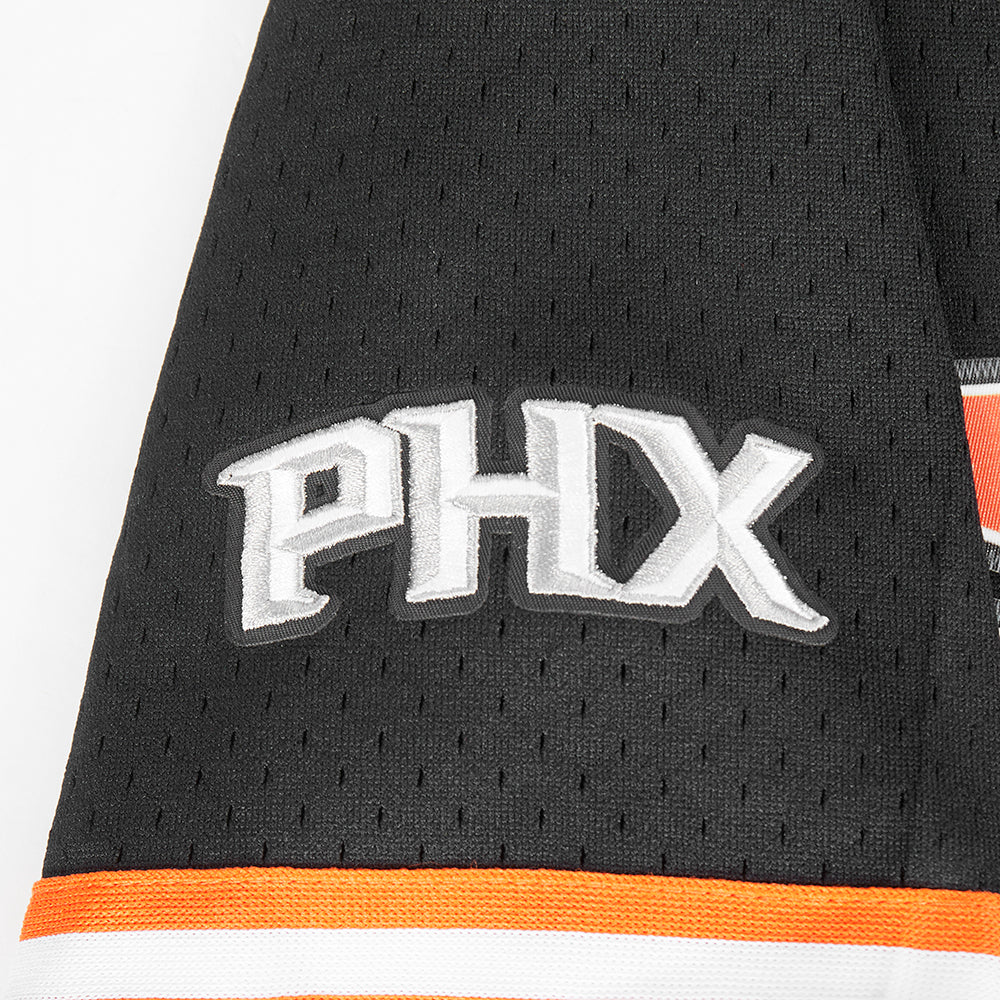 NBA PHOENIX SUNS CLASSIC CHEMISE BOUTONNÉE EN FILET POUR GARÇON JUNIOR (NOIR/ORANGE)