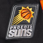 NBA PHOENIX SUNS CLASSIC T-SHIRT CÔTELÉ RAYÉ À MANCHES COURTES POUR GARÇON JUNIOR (NOIR/ORANGE)